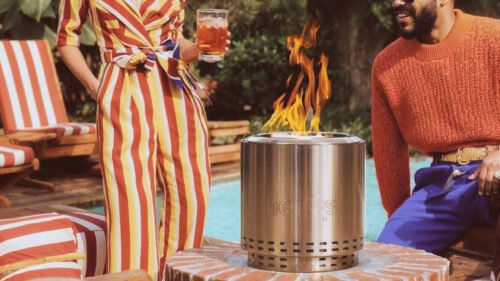 herqs cozy rookvrije vuurkorf in feestelijke omgeving buiten